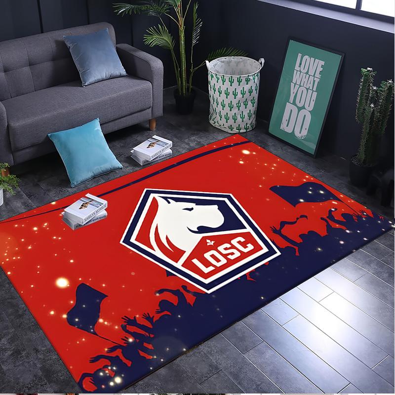 1PC rug Losc Football Crest Carpet, Chair Rug,Area Rug for Office Bedroom living rooms bedroom, Doormat decor Christmas fan gifts
