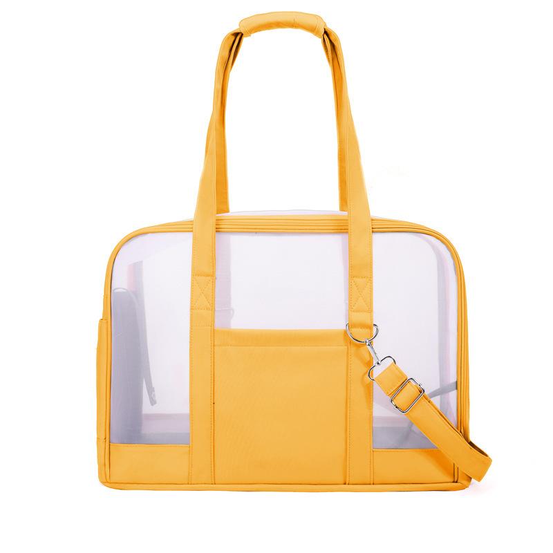 Cat Bag for Easy Outdoor Use Large Capacity Pet Transparent and Simple Pet Shoulder Bag Small Animal Carrier