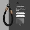 Dopamine Four-Strand Braided Short Phone Lanyard Fashion Color Block Cable-Knit Wrist Strap Durable for Running Hanging Small Accessories
