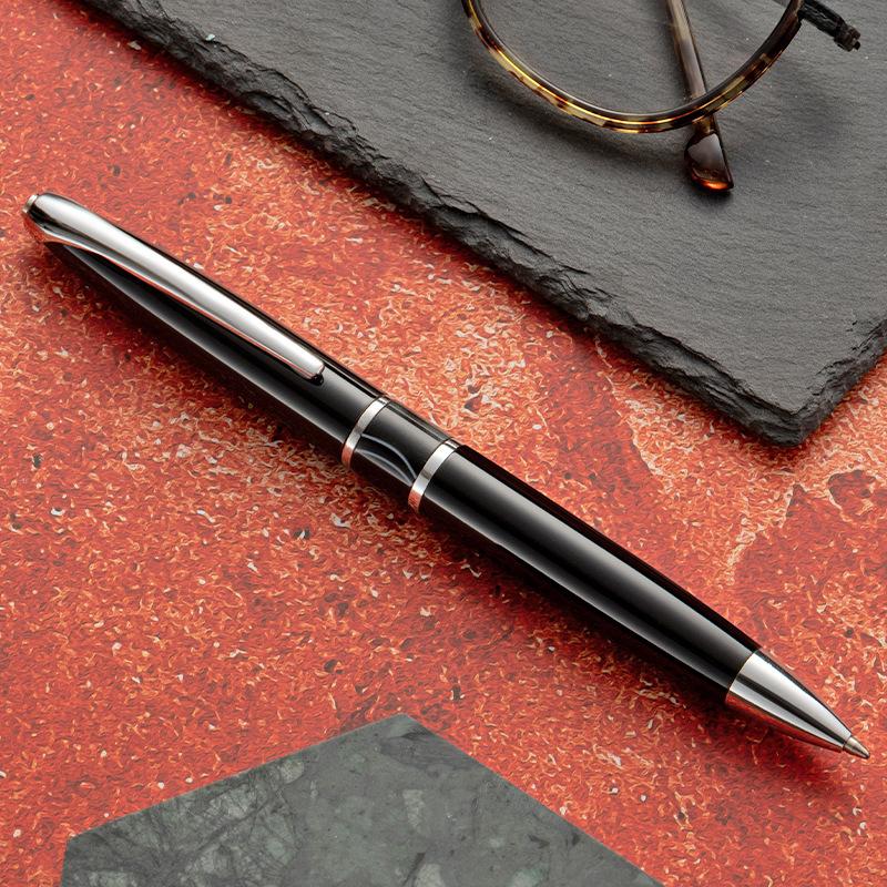 Креативный дизайн, высококачественная вращающаяся металлическая шариковая ручка 1,0 мм, для ежедневного письма в офисе и учебе, ручка для подписи