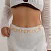 Metal Petal Flower Retro Waist Chain Punk Punk Chain Belt Lightweight Women's Waist Chain