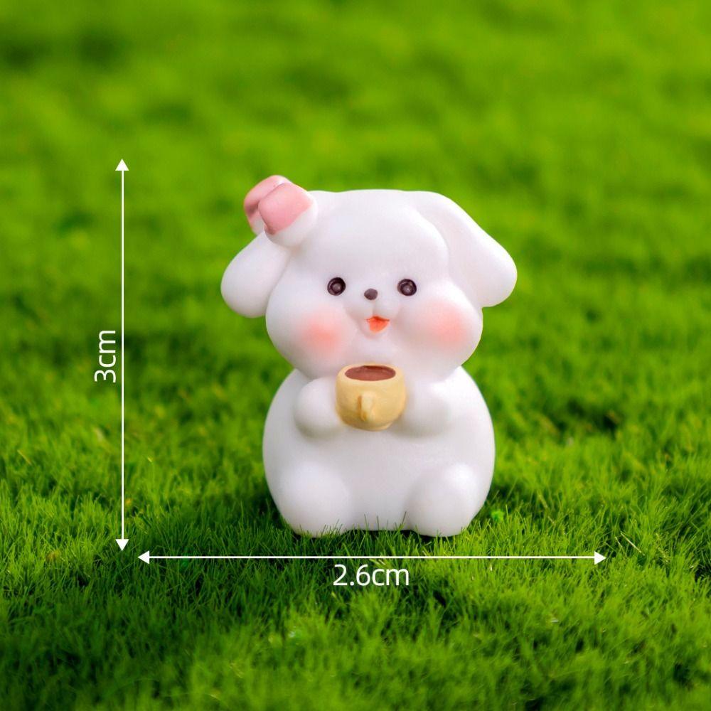 Car Ornament Dog Doll Dog Coffee Shop Mini Animals Figurine New Miniature Figurines