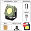 High Bright LED Mini Camping Light Rechargeable 5 Modes Flashlight with Strong Magnet Hook Outdoor Waterproof Emergency Lantern