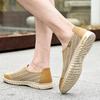 Мужские дышащие лоферы-слипоны из сетки и коровьей кожи