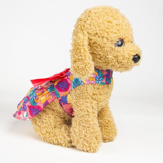 Платье для собаки, привлекательное мягкое платье принцессы с бантом, удобное платье с цветочным принтом для домашних животных, юбка для собаки, товары для домашних животных