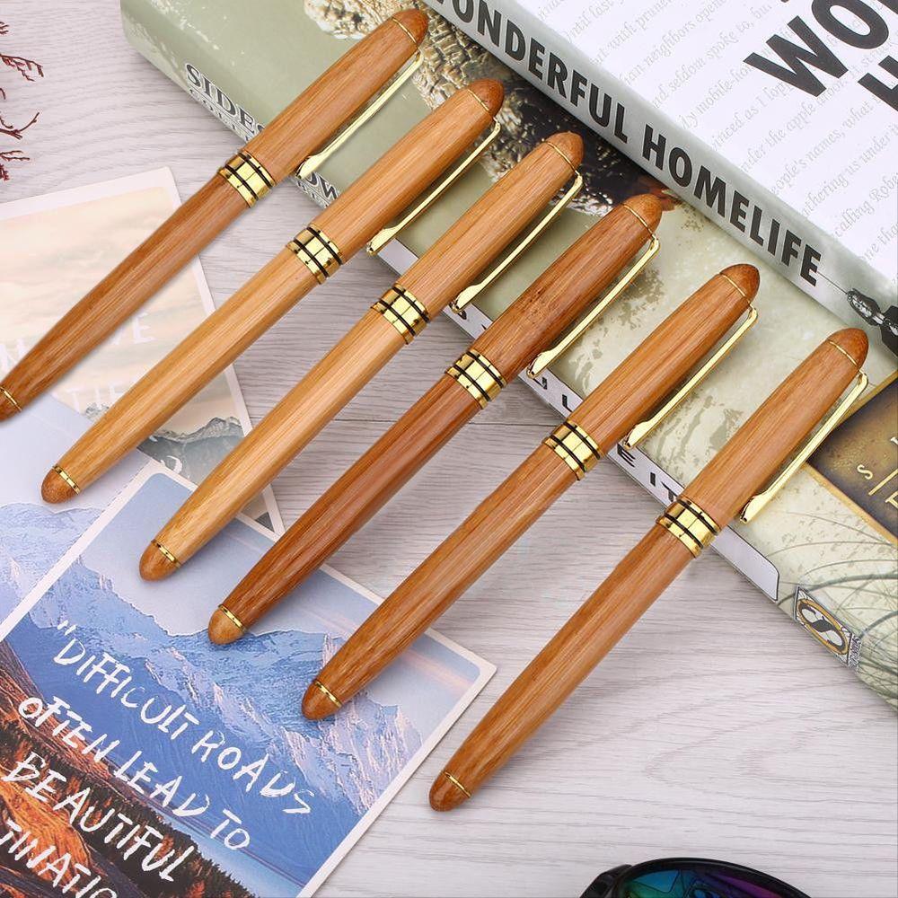 0.7mm-2.9mm Art Fine Nib Calligraphy Stationery Broad Stub Bamboo Fountain Pens Chisel-pointed