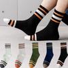 Men's Spring and Summer Trends Are Simple and All Build Up Sweat Breathable Movement In The Tube Cotton Socks