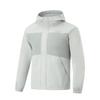 Li Ning Comfortable Casual Minimalist Short Hooded Cotton Jacket Men Jackets White AJMU213-7