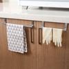 1 Towel Hanging Rod For Home Door, Non-Punching Stainless Steel Towel Rack, Bathroom, Kitchen Single Bar Towel Rod, Silver