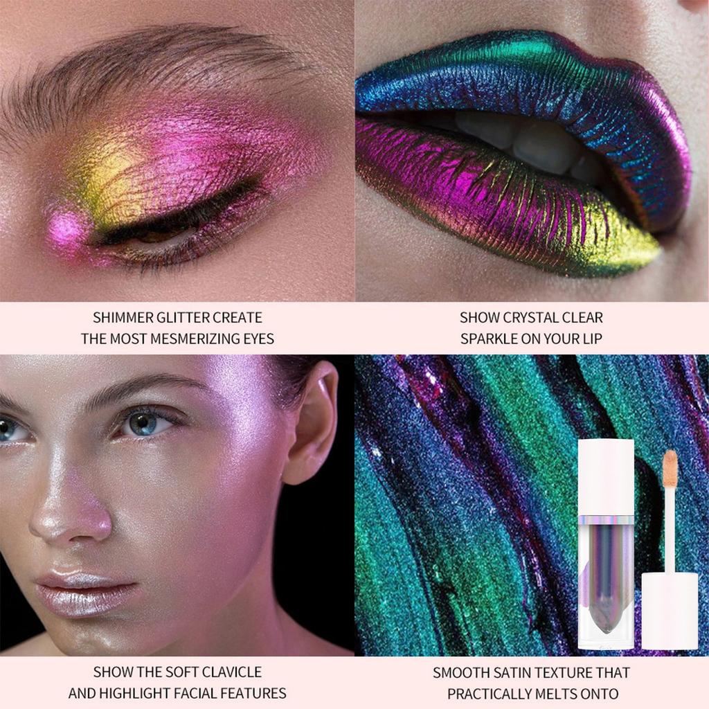 Макияж Тени для век Жидкий сценический макияж лица Подсветка Осветляющий одноцветный поляризованный тени для век. 3,5 мл