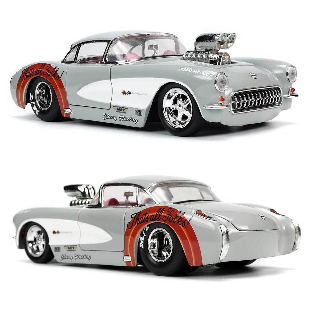 JADA TOYS Looney Tunes Chevrolet Corvette с фигуркой Багза Банни Chevrolet Corvette 32390 1/24 [предмет]