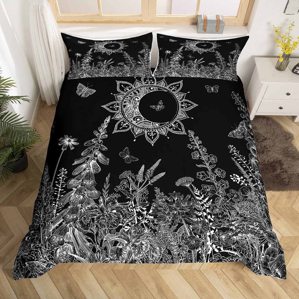 Комплект пододеяльника Sun And Moon King Size Фиолетовый Лиловый Ловец снов Звездный Постельный комплект Для Детей 2/3 предмета Богема Покрывало