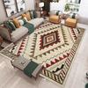 Beige Ethnic Style Floor Mat Artistic Sense Bedroom Carpet Soft Living Room Mat Farmhouse Living Room Entrance Non Slip Carpet