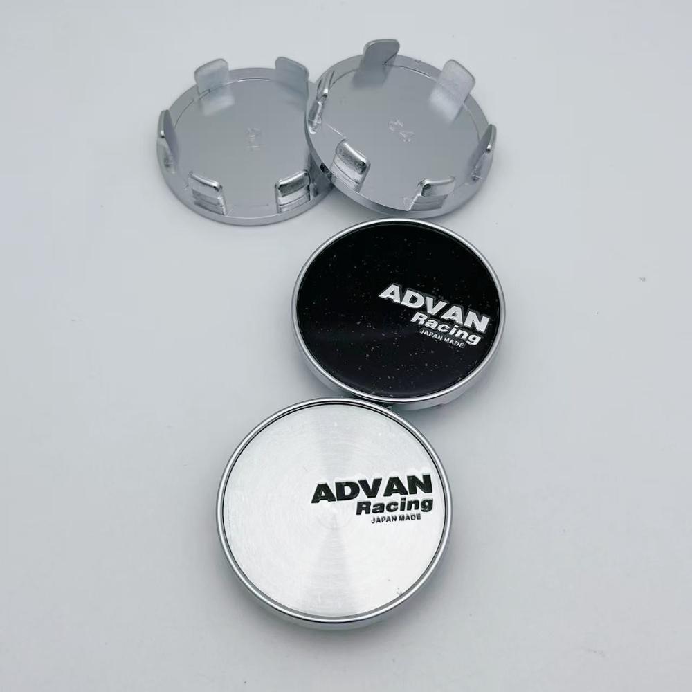 ASV1 4pcs 54mm Advan Racing Logo Emblem Car Wheel Center Caps Car Accessories for Wheel Centre Cover Auto Rims Dust Cover Hubcaps