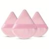 3pcs Triangular Powder Puff, Soft and Comfortable, Suitable for Loose Powder and Body Powder, Dry and Wet Dual-use, Makeup Tool, Beauty Tool