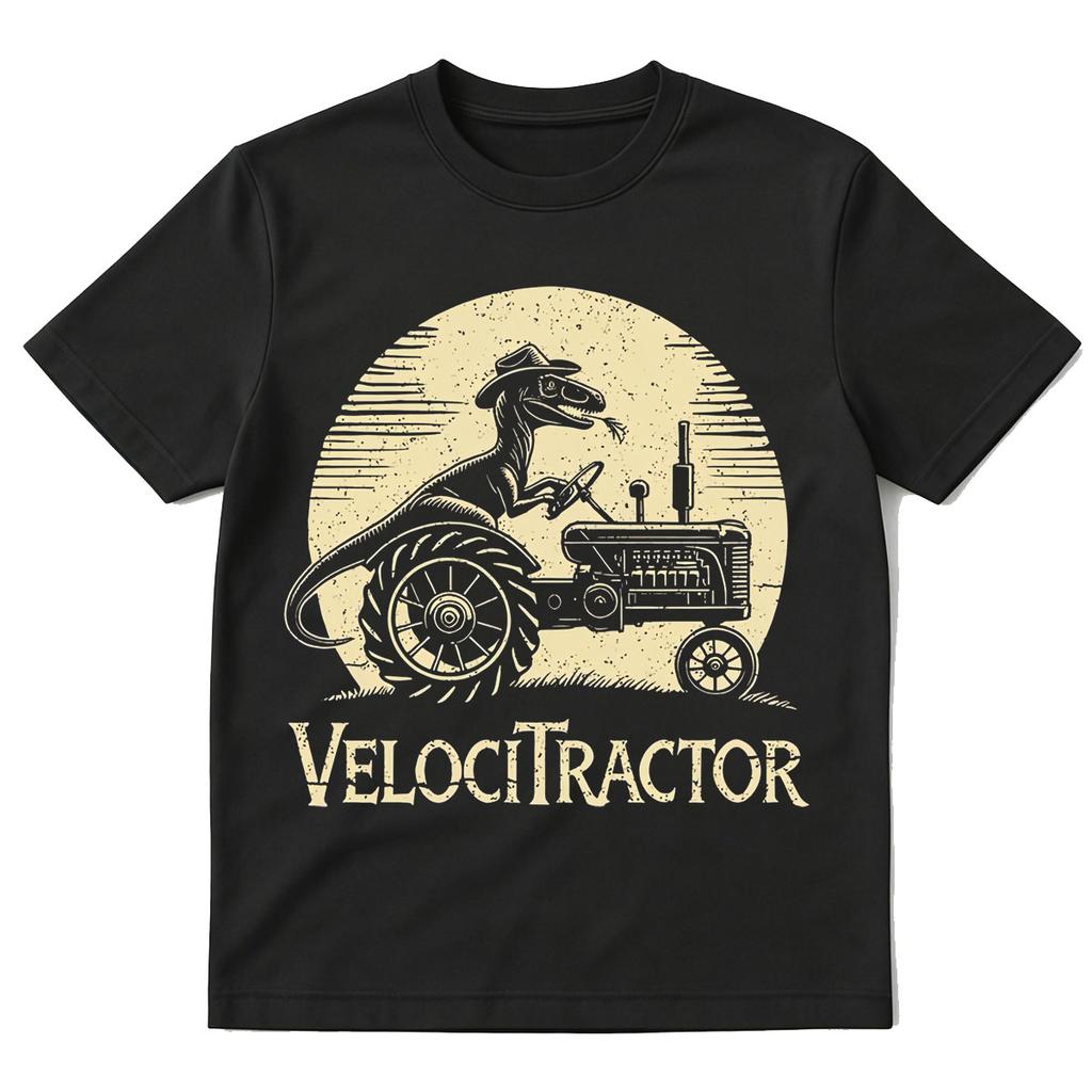 Funny VelociTractor Graphic Tshirt Unisexs Women Clothing Fashion Harajuku Tshirts Cotton Casual Oversized Short Sleeve T Shirts