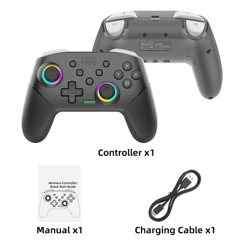 DATA FROG Wireless Game Controller for Switch / OLED / Lite / Switch 2 Console Programmable Joystick Gamepad for PC 1