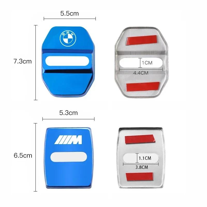 For BMW M E46 E90 E60 ZincAlloy Car Door Lock Buckle Protective Covers Cover Stickers For BMW X1 X2 X3 X5 X4 X6 X7 G30 G20 G32 G11 G12 F40 F30 F20