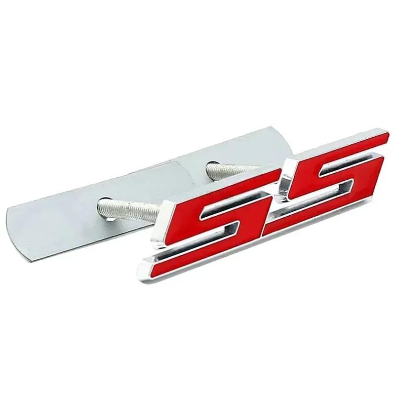 AABHC1 Car Front Grille Emblem Auto Trunk Sticker for Chevrolet SS Logo Camaro Cavalier Onix Cruze Aveo Silverado Exterior Accessories