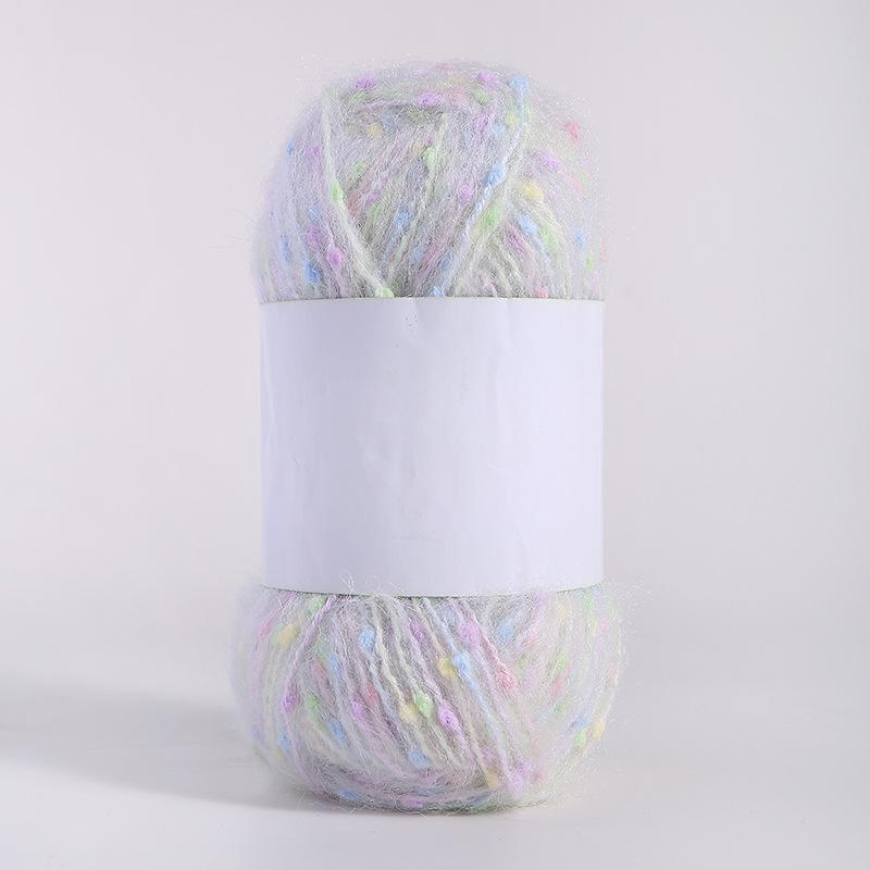 Цветная мохеровая пряжа ручной работы для самостоятельного изготовления шарфов, шапок, сумок и кукол