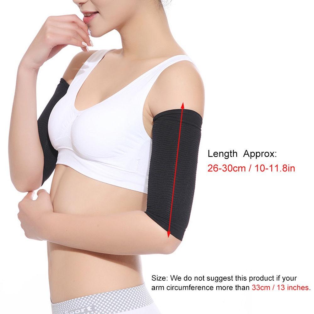 1Pair Arm Slimming Shaper Wrap, Arm Compression Sleeve Women Weight Loss Upper Arm Shaper Helps Tone Shape Upper Arms Sleeve