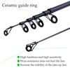 Fishing Rod Spinning 1.5m Blue Gun Handle Telescopic Portable Traveling Carbon Fishing Rod Pole
