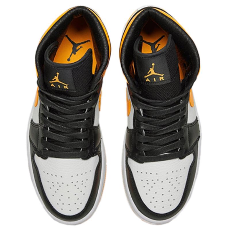 Jordan 1 Mid Лазерный Оранжевый Черный Женские Jordan CV5276-107