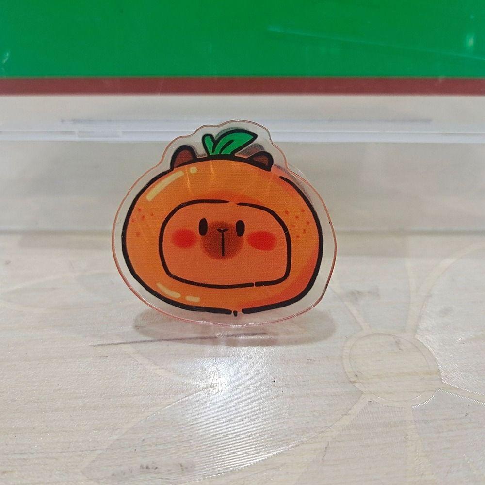 Акриловый полипропиленовый зажим для капибары, акриловый зажим для бумаги Capybara Test Paper Clip, изысканные зажимы для фотопереплета