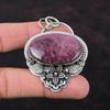 Rhodonite Pendant 925 Sterling Silver Pendant Genuine Gemstone Jewelry Handmade Flower Pendant Gift For Mom Silver Jewelry Beautiful Pendant