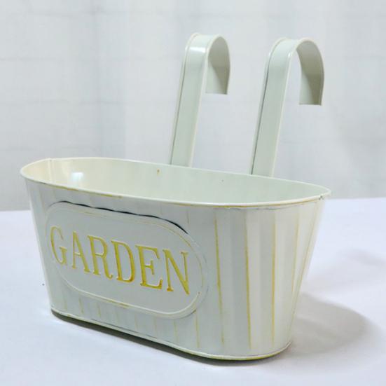 Над забором кашпо железный подвесной цветочный горшок перила кашпо со съемными крючками для дома сад забор палуба перила терраса