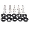 10pcs Car Modified Hex Fasteners Fender Washer Bumper Engine Concave Screws Aluminum Fender Washers and M6 Bolt
