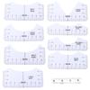 9Pcs TShirt Alignment Tool DIY VNeck Ruler PVC Shirt Tape Measure for Adult Youth Toddler Infant