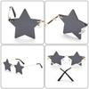 Trendy Unisex Sunglasses Multicolor Star Shape Popular Pentagram Frame Sunshade Decor Glasses HD Sunglasses New Trendy Trend Personality Rimless