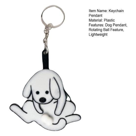Брелок-подвеска Dog Lover Prank, забавный интерактивный дизайн, вращающийся шариковый брелок с гладким подшипником, игрушка для снятия стресса