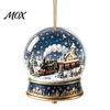 Christmas Gift for Friends Crystal Ball Style Pendant with Hanging Rope, 2D Flat Acrylic Ornaments Ornament Holiday Tree Decoration And Festive Party
