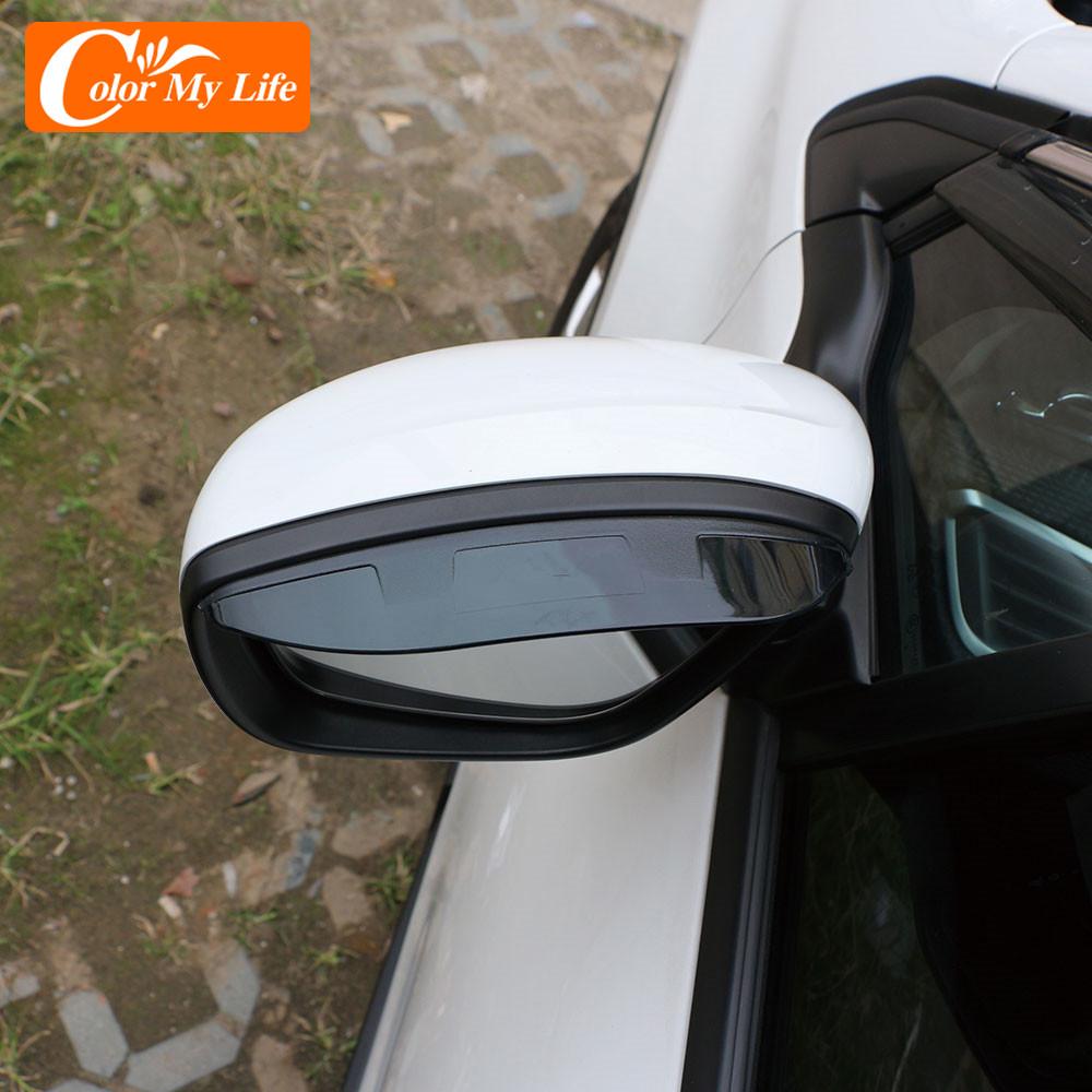 Автомобильный козырек из АБС-пластика для Peugeot 208 GTI 2014, защита зеркала заднего вида, солнцезащитный козырек от дождя, накладка, аксессуары, цвет My