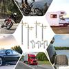 10 Pieces Stainless Steel Dually Valve Stem Extension, Includes 4 Pieces Dual Tire Valve Extension 6 Pieces Valve Extender Adaptor for Most Cars