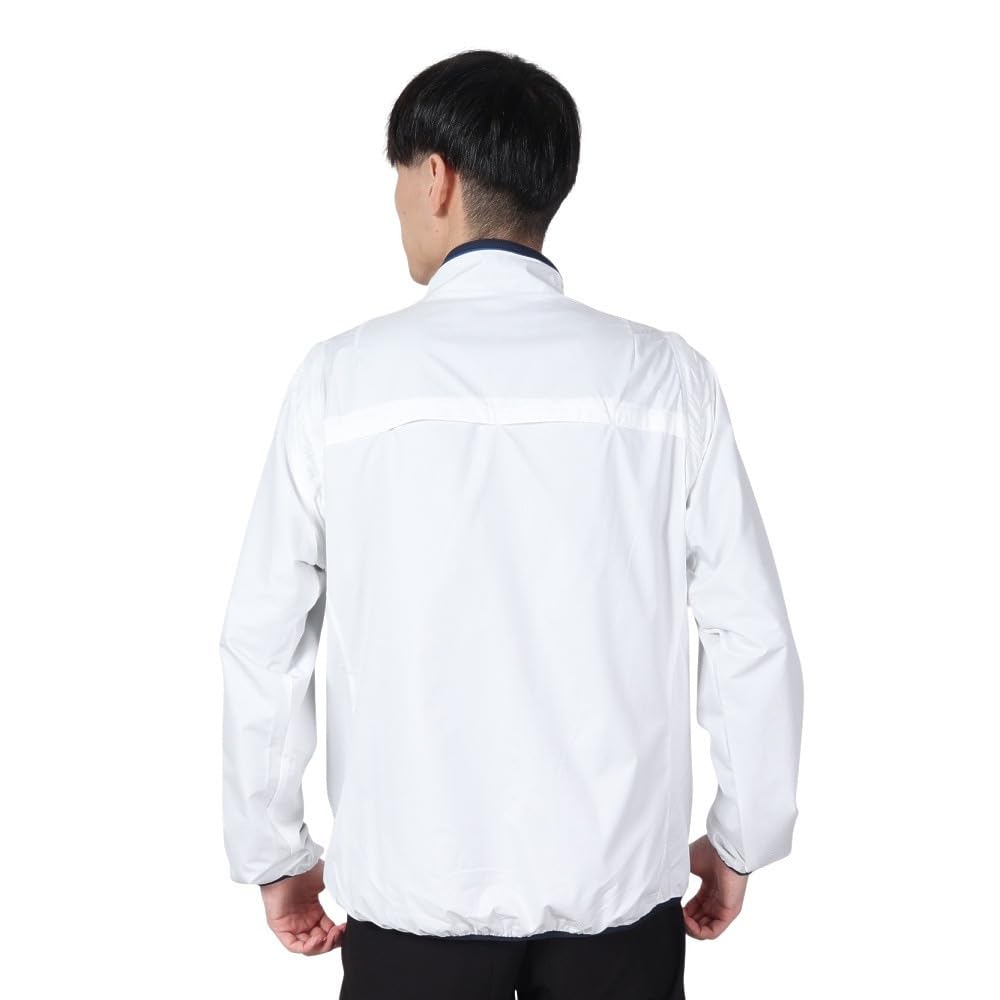 Coq Sportif Blouson Classic Съемные рукава Ветрозащитный Тепло Navi Golf LG4FWB00M WH00 M [Le Golf] [Stretch Forcer] 2-сторонний Водоотталкивающий Мужской (белый)