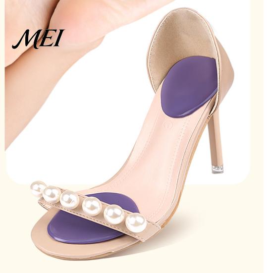 Self-adhesive Gel Pad 1 Pair Forefoot Pads for High Heels, Soft Cushion Inserts Ball Non-slip Shoe Insert of Foot, Metatarsal Pressure Relief,