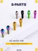 S-Parts A2 with Gasket M8*20/23/25Mm Mountain Road Bike Titanium Alloy Screw Gold Color Blue Stainless