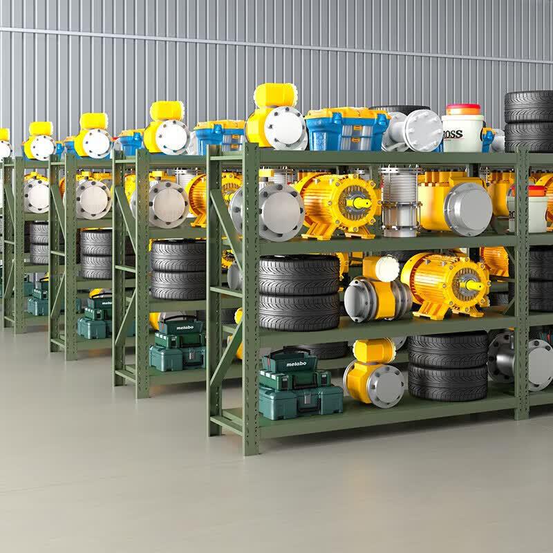 Heavy-Duty Movable Storage Rack