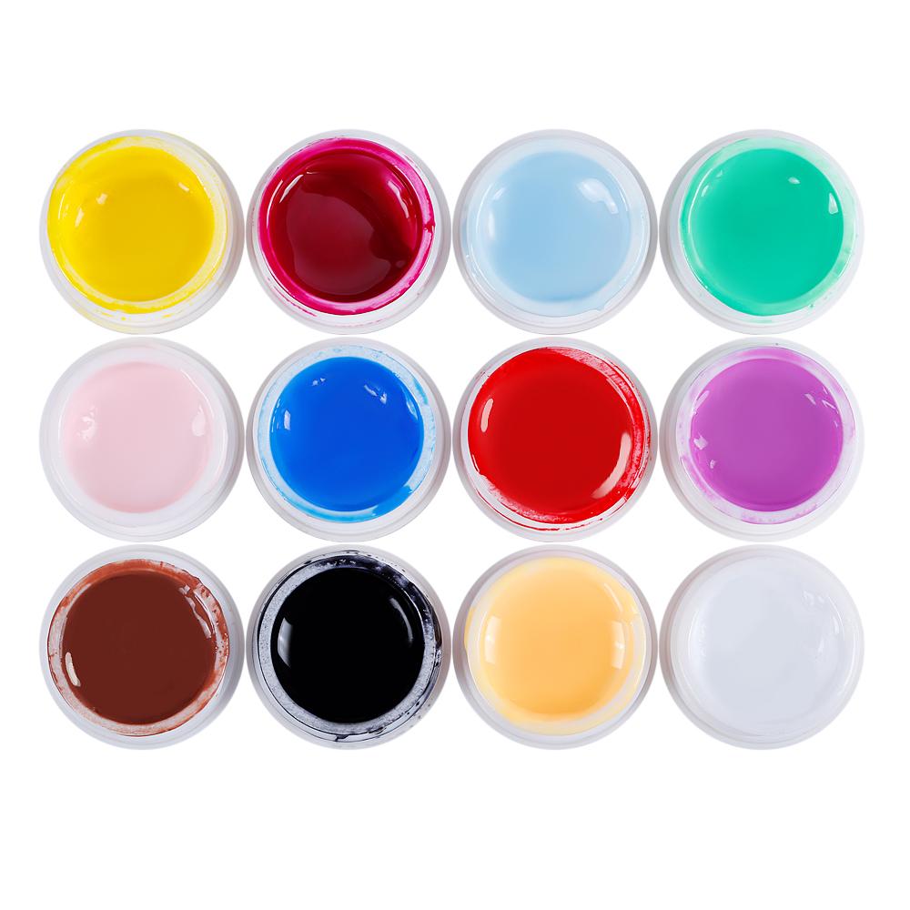 PHOENIXY 36Pcs Soak Off LED UV Gel Nail Polish Kit Pure Color Nail UV Gel Set Nails Art Gel Lacquer