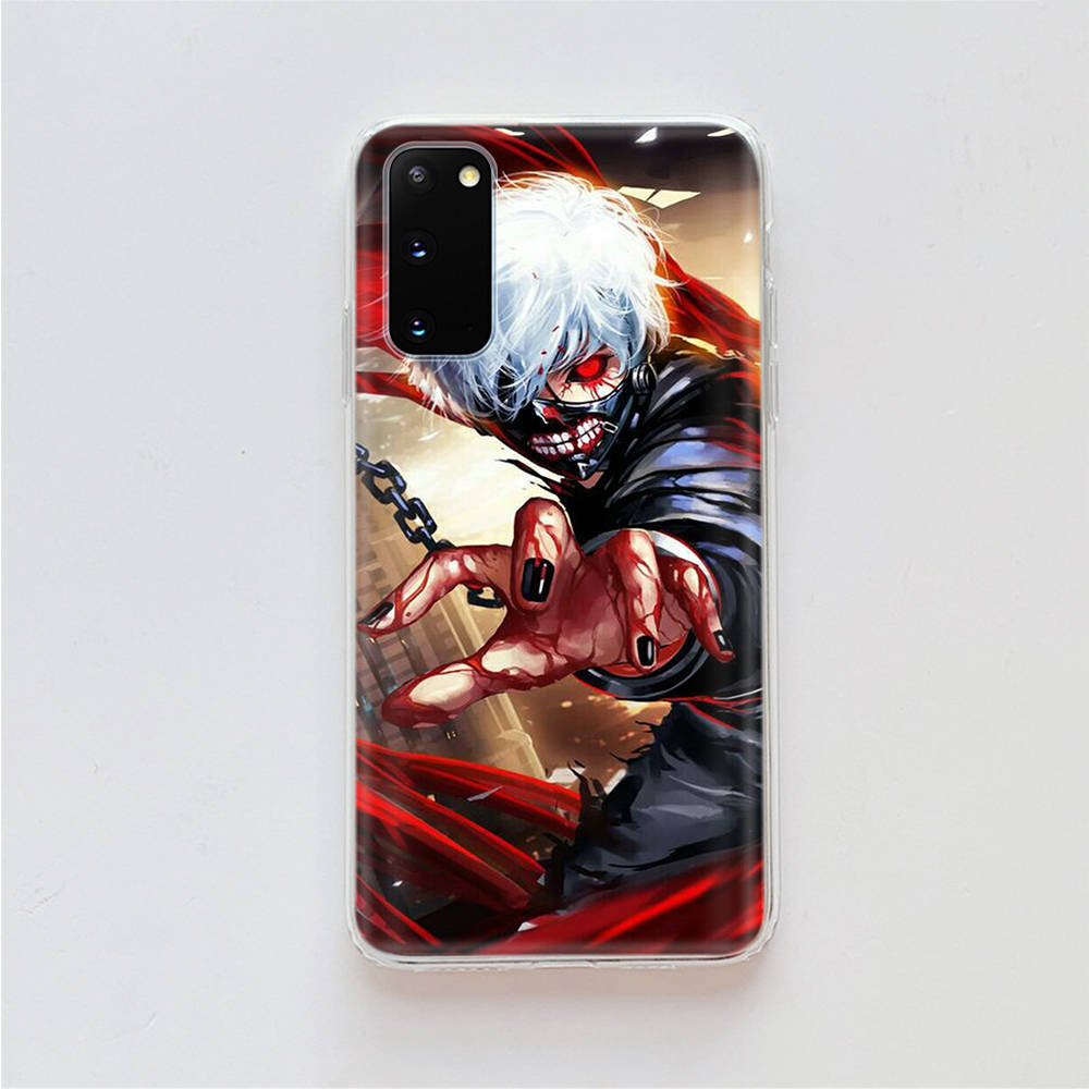 AD94 Tokyo Ghoul аниме прозрачный чехол для Samsung A04 A14 A23 A34 A54 M23 M33 M52 M53 Realme 10 9 C30S C35 C55 VIVO Y02 Y21 Y33S Y51 X80 V25 чехол