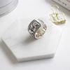 XIYANIKE Silver Open Rings for Women Couples Vintage Cute Elephant Animal Handmade Jewelry Party Accessories Gifts