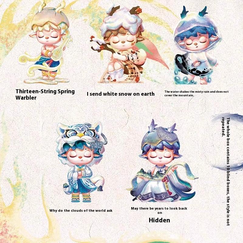 Мими Неторопливая Серия Бессмертных Слепая Коробка Милая Фигурка Ручной Работы Таинственная Коробка Модель Игрушки Подарок на День Рождения Девочки Настольное Украшение