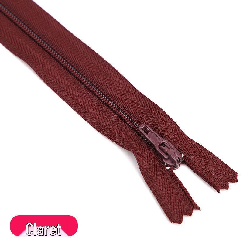 Three Force Short 20CM Nylon Zipper for Dress Pants - Colored Closed-End Fly Zipper Fabric Accessory
