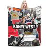 Kanyes wests Blanket Super Soft Warm  Throw Blankets for Bed 50x60 Inch Multiple Sizes Rug Piece