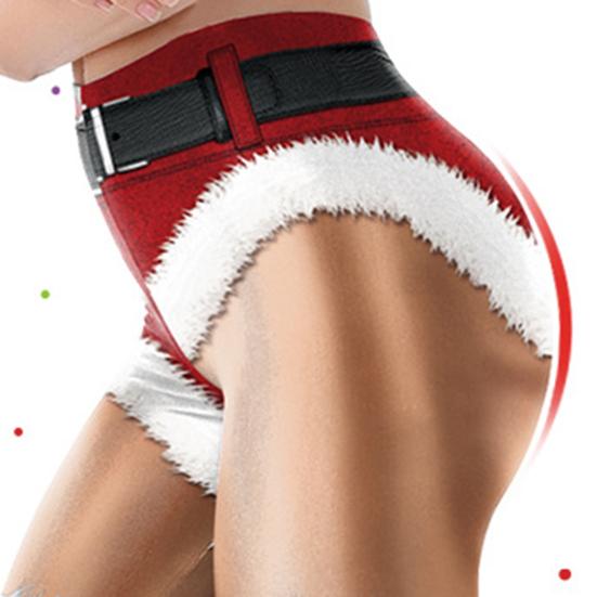 Женские рождественские леггинсы с высокой талией, забавным принтом, штаны для йоги, мягкие, эластичные, веселые