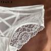 DKGEA Panties Sexy Low-Rise Briefs Lace Women Underwear Transparent Underpants
