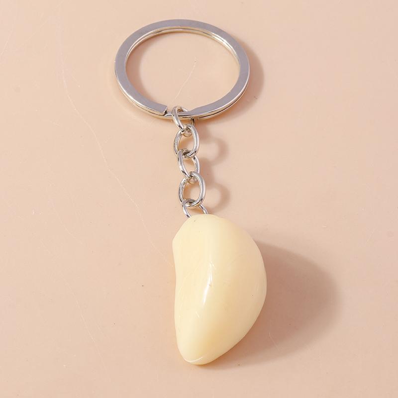 Cute 3D Orange Keychain Simulation Fruit Food Key Ring Pendants for Women Girls Handbag Decor DIY Jewelry Gifts